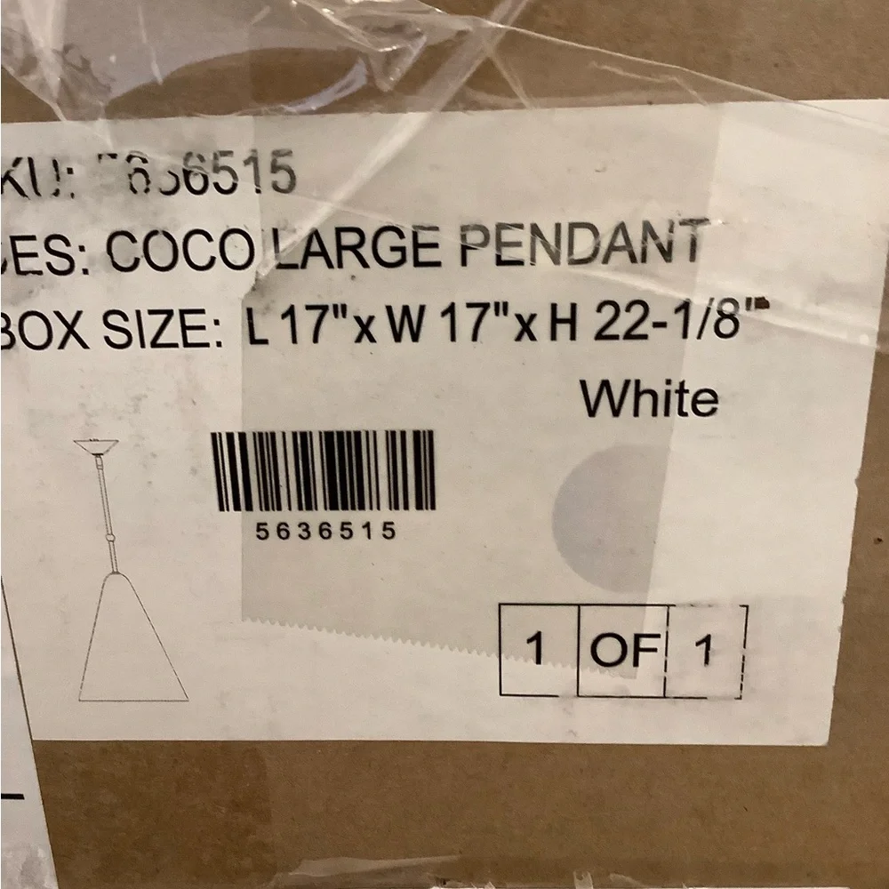 West Elm large Coco pendant ❤️❤️❤️❤️